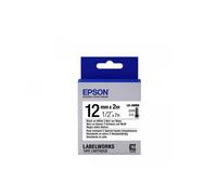 Epson Nastro fondo Bianco per testo Nero, resistente alle alte temperature 12/2