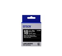 Epson Nastro fondo Lucido Nero per testo Bianco 18/9 LK-5BWV