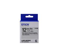 Epson LabelWorks LK-4SBE C53S654017 12mm x 9m, testo nera / nastro argento opaco, opaco, nastro originale