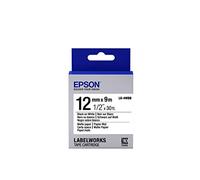 Epson Nastro fondo Opaco Bianco per testo Nero, consente scrittura a mano 12/9 LK-4WBB