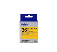 Epson Nastro fondo Pastello Giallo per testo Nero 36/9 LK-7YBP