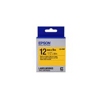 Epson Nastro fondo Pastello Giallo per testo Nero 12/9 LK-4YBP
