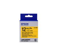 Epson Nastro fondo Pastello Giallo per testo Nero, altamente adesivo 12/9 LK-4YBW (EPSON LK-4YBW LABEL CARTRIDGE BLACK YELLOW 1