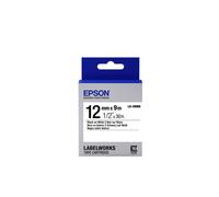 Epson Nastro fondo Standard Bianco per testo Nero 12/9 LK-4WBN