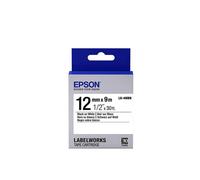 Epson Nastro fondo Standard Bianco per testo Nero 12/9 LK-4WBN