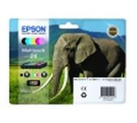 Originale Epson 24 / C 13 T 24284010 Cartuccia stampante multicolor Multipack (6 pz.), 360 pagine, 17.28 cent per pagina