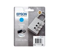 Epson Padlock Singlepack Cyan 35 DURABrite Ultra Ink Resa C13T35824010