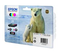 Epson Polar bear Multipack 4 colori Claria Premium Orso bianco 26 (Epson 26 Mult