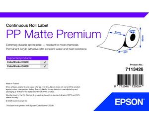Epson PP Matte Label Premium, rotolo continuo, 51mm x 29m