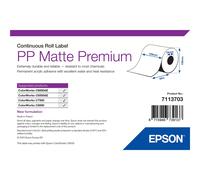 EPSON PP Matte Premium, Continuous, Kunststoff, 55 m, B 105mm, Etikettenrolle, 7113703