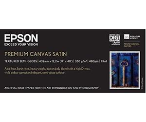 Epson Premium Canvas Satin, in rotoli da 43,18cm (17'') x 12, 19m