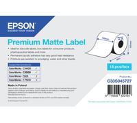 Epson Premium Matte Label - Continuous Roll: 105mm x 35m (PREMIUM MATTE LABEL - CONT.R 105MM X 35M) NEW