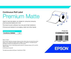 Epson Premium Matte Rulle, bobina senza fine - 203 mm × 60 m