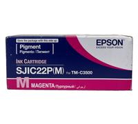 EPSON S020603 SJIC22P(M) C33S020603 CARTUCCIA ORIGINALE MAGENTA TM-C3500 [A BOX]