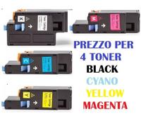 EPSON S050614 S050613 S050612 S050611 COMPATIBILI CON EPSON C1700 C1750 CX17
