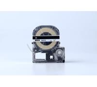 Epson SE24KW, 24mm x 8m, testo nera / sfondo bianco, sicurezza, nastro compatibile