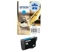Epson Serie 16 Penna e Cruciverba - Cartucce originali DURABrite Ultra per Stampante Inkjet, Single Pack 1 Colore (Ciano) Formato STD, Stampe Casa/Ufficio fino 165 Pagine, Confezione Retail