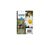 Epson Serie 18 Margherita - Cartucce originali Claria Home per Stampante Inkjet, Single Pack 1 Colore (Ciano) Formato STD, Stampe Casa/Ufficio fino 180 Pagine, Confezione Retail