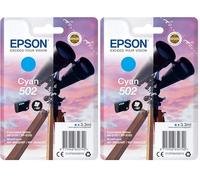 Epson Singlepack Cyan 502 Ink (Confezione da 2)