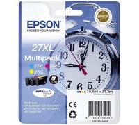 Epson Sveglia Serie 27XL, DURABrite Ultra Ink, Multipack 3 colori, Ciano, Magent