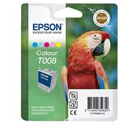 EPSON T008 Ink Cartridge Five Colour Standard Capacity 46ml 220 Pages 1-pack Blister Without Alarm
