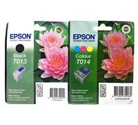 EPSON T013+T014 CARTUCCIA ORIGINALE NERO+COLORE STYLUS C20/C40 STYLUS COLOR 480