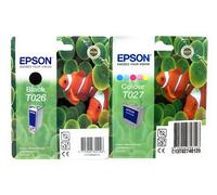 EPSON T026+T027 ORIGINALE NERO+COLORE EPSON STYLUS PHOTO 810/830/830U/925/935