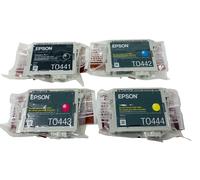 EPSON T0441 T0442 T0443 T0444 ORIGINALE 4 COLORI STYLUS C64/C66/C84/C86/CX6400