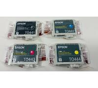 EPSON T0441 T0442 T0443 T0444 ORIGINALE 4 COLORI X STYLUS C64/C66/C84/C86/CX6400