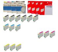 EPSON T0551 T0552 T0553 T0554 CARTUCCIA COMPATIBILE NO ORIGINALE BK C M Y KIT