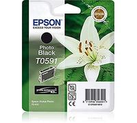 Epson T0591 Cartuccia a Getto d'Inchiostro Pigmentato Blister RS, Nero Foto