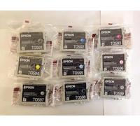 Epson T0591/T0592/T0593/T0594/T0595/T0596/T0597/T0598/T0599 - Confezione da 9 cartucce d'inchiostro originali