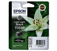 Epson T0599 Cartuccia a Getto d'Inchiostro Pigmentato Blister RS, Nero Chiaro Chiaro