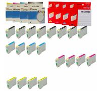 EPSON T0611-T0614 KIT 4 10 20 30 CARTUCCE COMPATIBILI NO OEM BK C M Y 16 ml