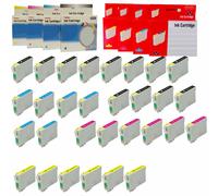 EPSON T0611-T0614 KIT 4 10 20 30 CARTUCCE COMPATIBILI NO OEM BK C M Y 16 ml