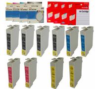EPSON T0711-T0714 KIT 4 10 20 30 CARTUCCE COMPATIBILI NO OEM BK C M Y 14 ml