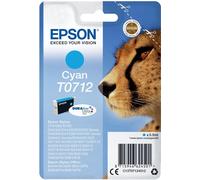 Epson T0712 Cheetah Cyan, Genuine, DURABrite Ultra Ink