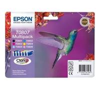 Epson T0807 Multipack Inkjet/Getto d'inchiostro Cartuccia Originale [Importato da Unione Europea]