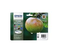Epson T1295 C13T12954012 - Cartuccia di inchiostro originale, 4 pezzi, 11,2-7 ml (nero-bianco-colore)