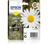 Epson Serie 18 Margherita - Cartucce originali Claria Home per Stampante Inkjet, Single Pack 1 Colore (Giallo) Formato STD, Stampe Casa/Ufficio fino 180 Pagine, Confezione Retail