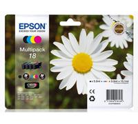 4x Originale Epson 18 Cartucce di Inchiostro XP102 XP202 XP212 XP215 XP302 XP305