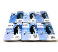 EPSON T5591 T5592 T5593 T5594 T5595 T5596 6 CARTUCCE PER STYLUS PHOTO RX700