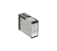 EPSON T5807 C13T580700 ORIGINALE CARTUCCIA 80ml LIGHT BK NERO