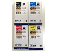 Epson T7011 T7012 T7013 T7014 XXL cartucce d'inchiostro originali in confezione multipla per Workforce Pro WP-4015 DN, WP-4095 DN, WP-4515 DN, WP-4525 DNF, WP-4595 DNF