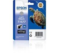 Epson Turtle Cartuccia Nero light (Epson T1577 - lys sort - original - bl) NEW