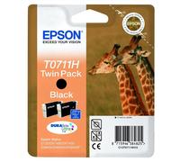 Epson Giraffe Confezione doppia Nero T0711H Inchiostri DURABrite Ultra