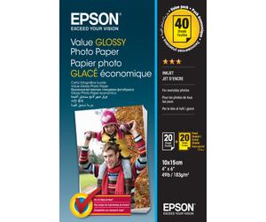 Epson Value Glossy Photo Papier Carta Bianco Originale C13S400044