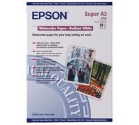 Epson Watercolor Paper Radiant White 188 g/m2, A3+ - 20 fogli