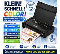 Mobile Compatta Stampante Foto 5760dpi Epson WF100 Per Windows 10 11 IPHONE