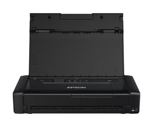 Epson Workforce WF-110W, Stampante A4 Portatile Inkjet, Connettività Wi-Fi e Wi-Fi Direct, Batteria Integrata,Display LCD, 7 ppm in bianco/nero, Nero